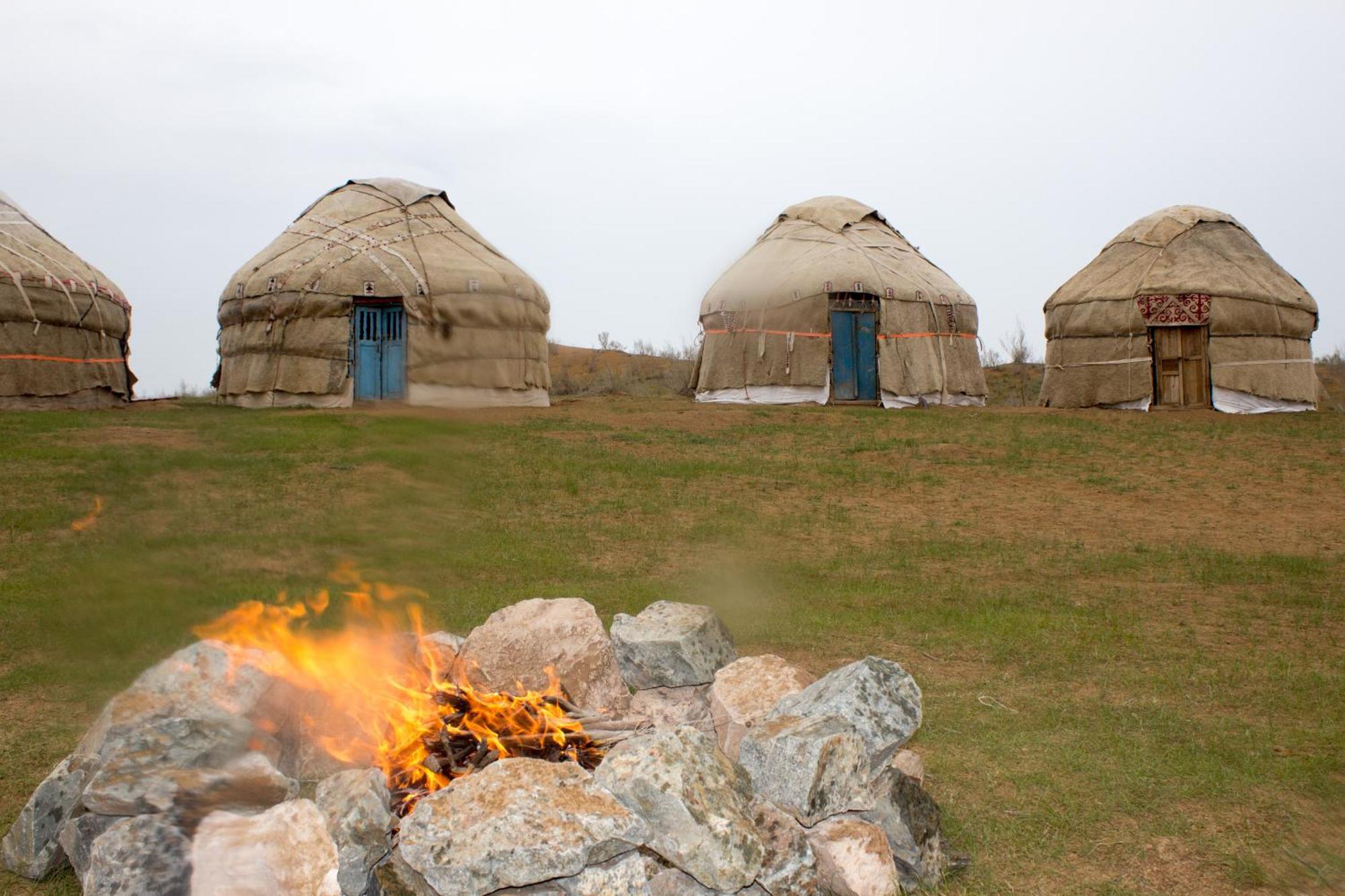 Authentic Uzbek Yurt Camp Eco-Friendly Hotell Nurota Exteriör bild
