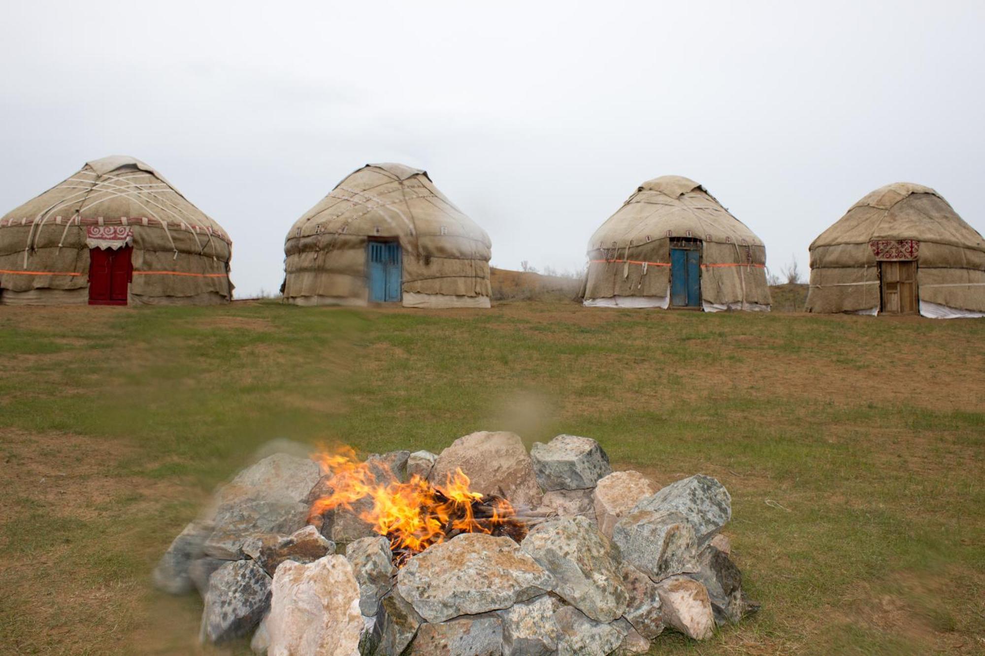 Authentic Uzbek Yurt Camp Eco-Friendly Hotell Nurota Exteriör bild