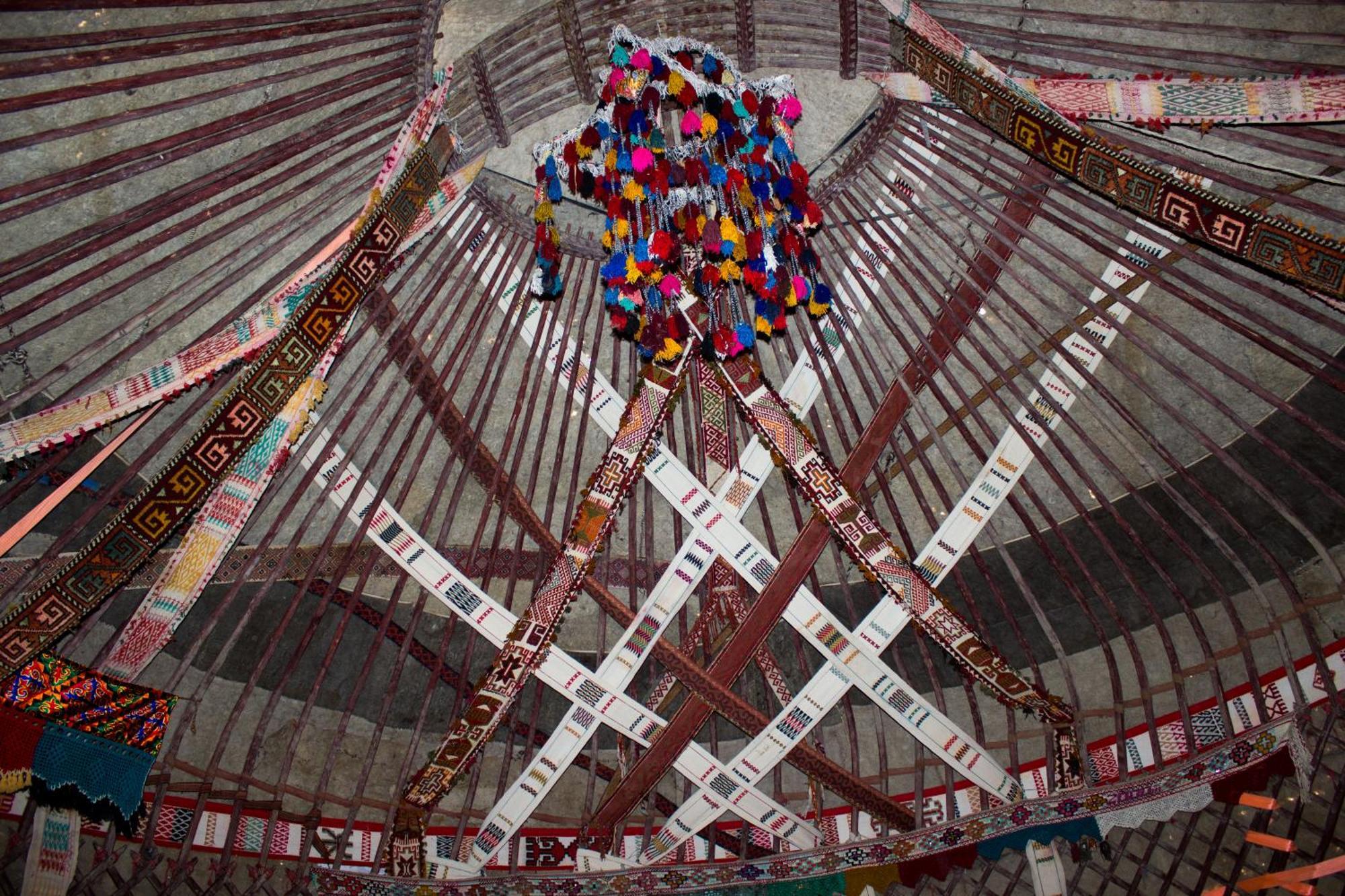 Authentic Uzbek Yurt Camp Eco-Friendly Hotell Nurota Exteriör bild