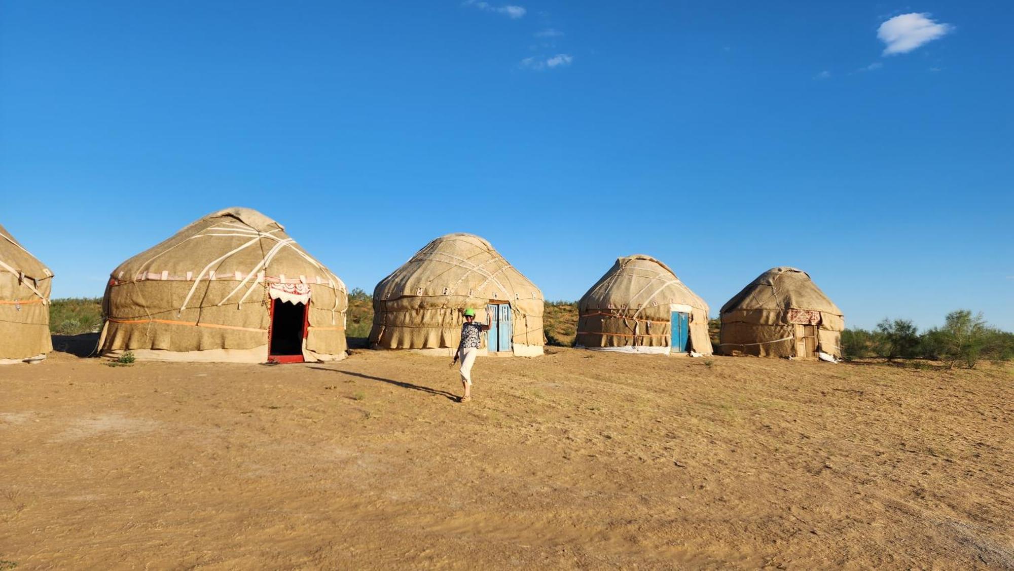 Authentic Uzbek Yurt Camp Eco-Friendly Hotell Nurota Exteriör bild